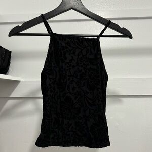 Velvet crop tank